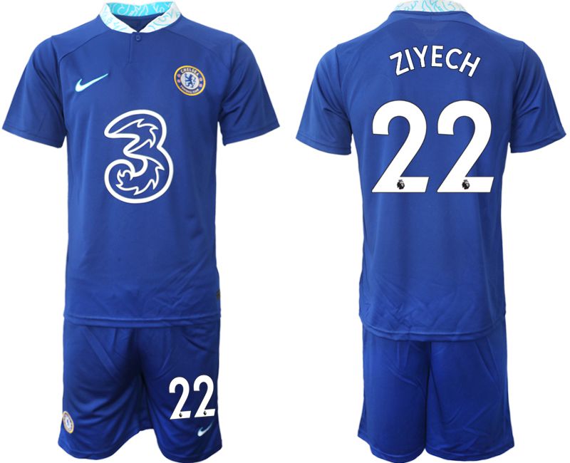 Men 2022-2023 Club Chelsea FC home blue #22 Soccer Jersey